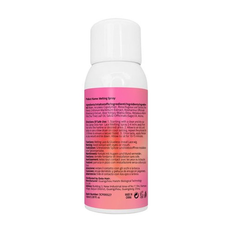 Dolahair Lace Glue Kit Lace Tint Mousse Wig Glue Kit complete set lace front kit wig installation kit wig melting kit Melting Spray for Lace Wig Melt Wig Essentials (Medium Brown)