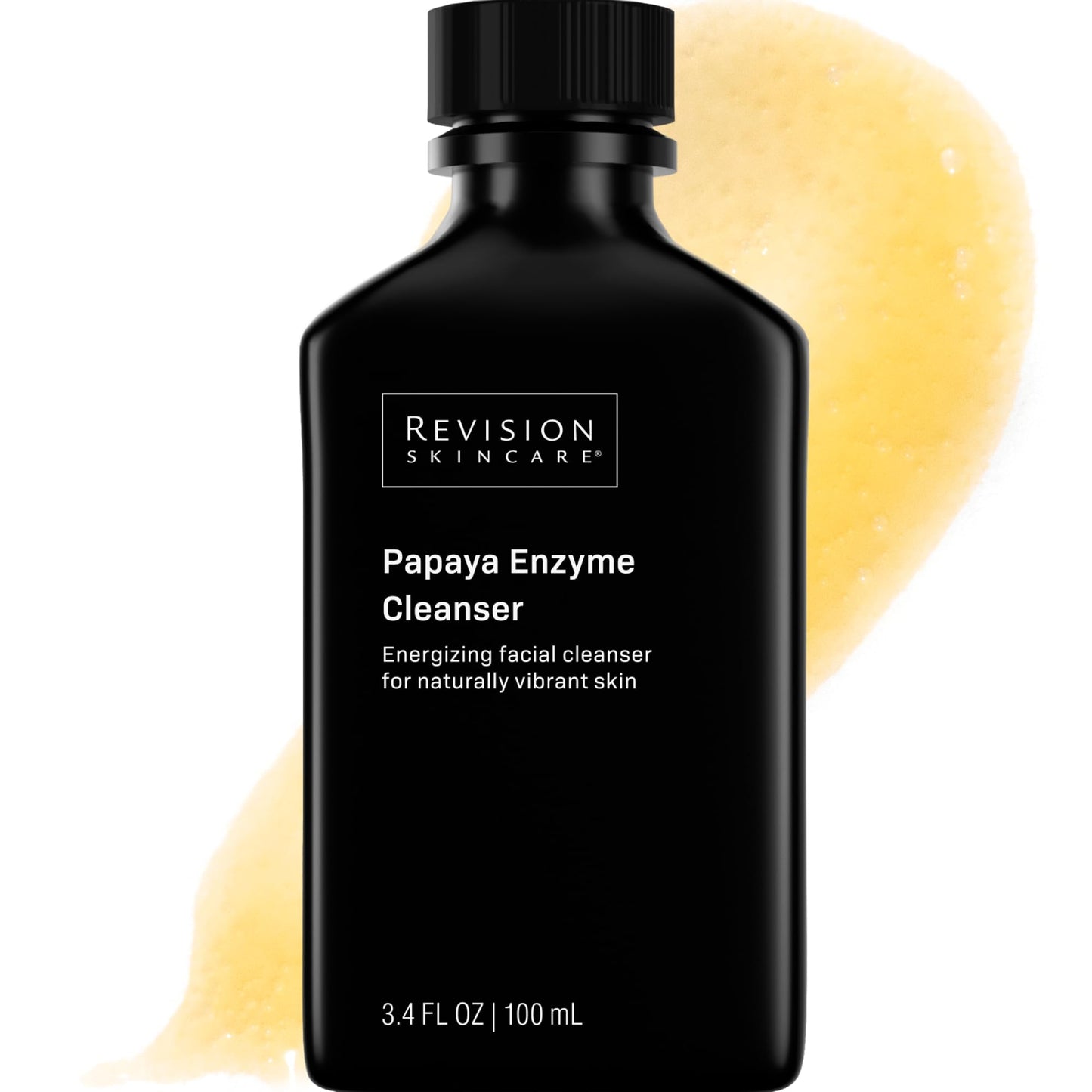 Revision Skincare Papaya Enzyme Cleanser, Energizing Facial Cleanser with Salicylic Acid, Soothing and Exfoliating, 3.4 fl oz