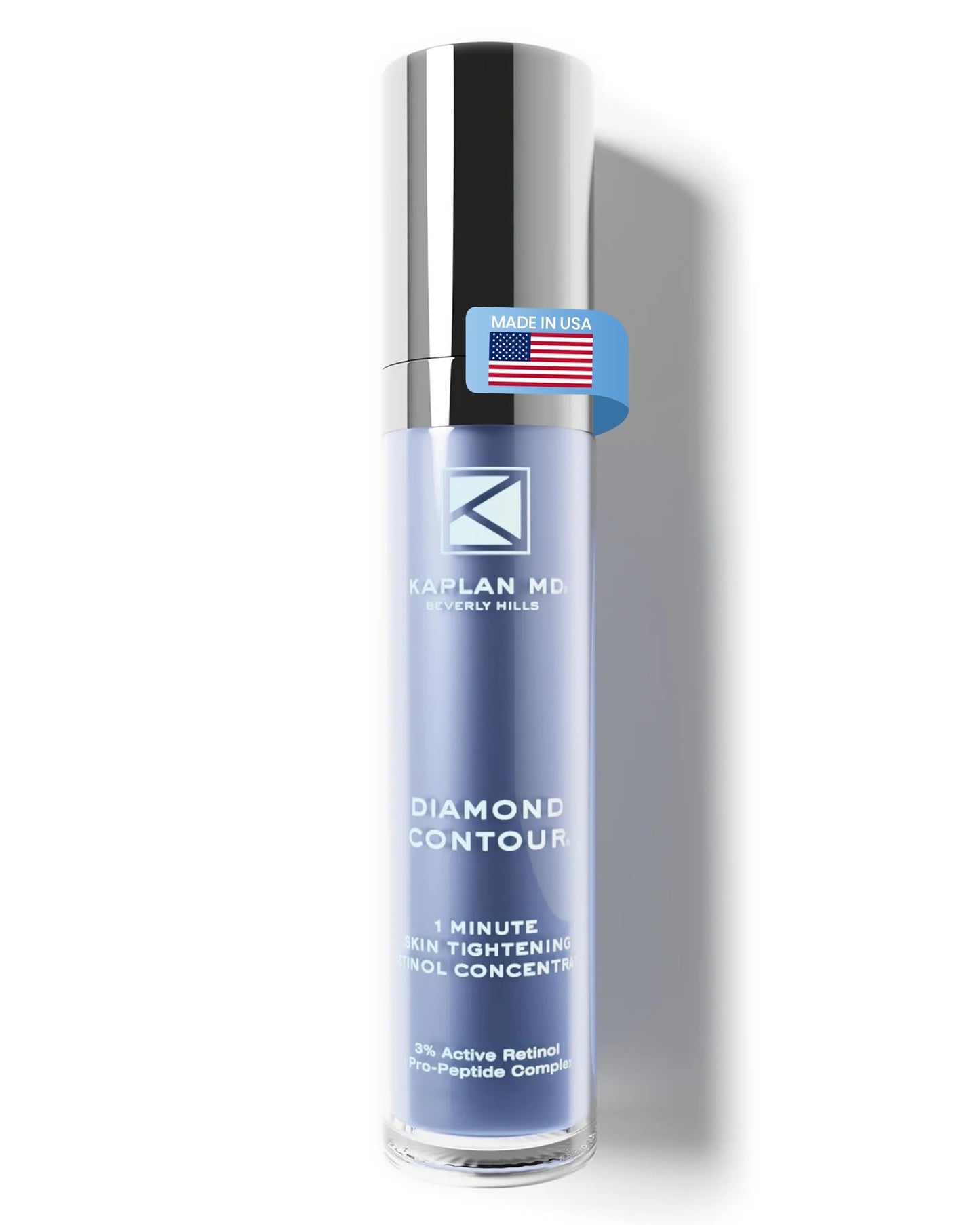 KAPLAN MD Retinol Serum for Face - 3% Active Retinol Diamond Contour 1-Minute Skin Tightening Concentrate & Collagen Pro-Peptide Complex for Smoother, Younger-Looking Skin - Dermatologist-Developed