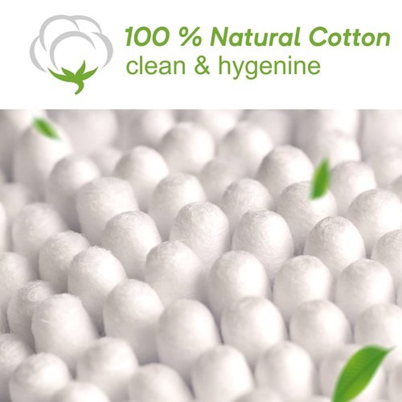 1000 Pcs Bamboo Cotton Swabs, 900 Pcs Cotton Buds and 100 Pcs 6 Inch Long Cotton Swabs Set, Ideal for Daily Ear Cleaning, Makeup, Pet Care, Art & Crafts, Gun Cleaning