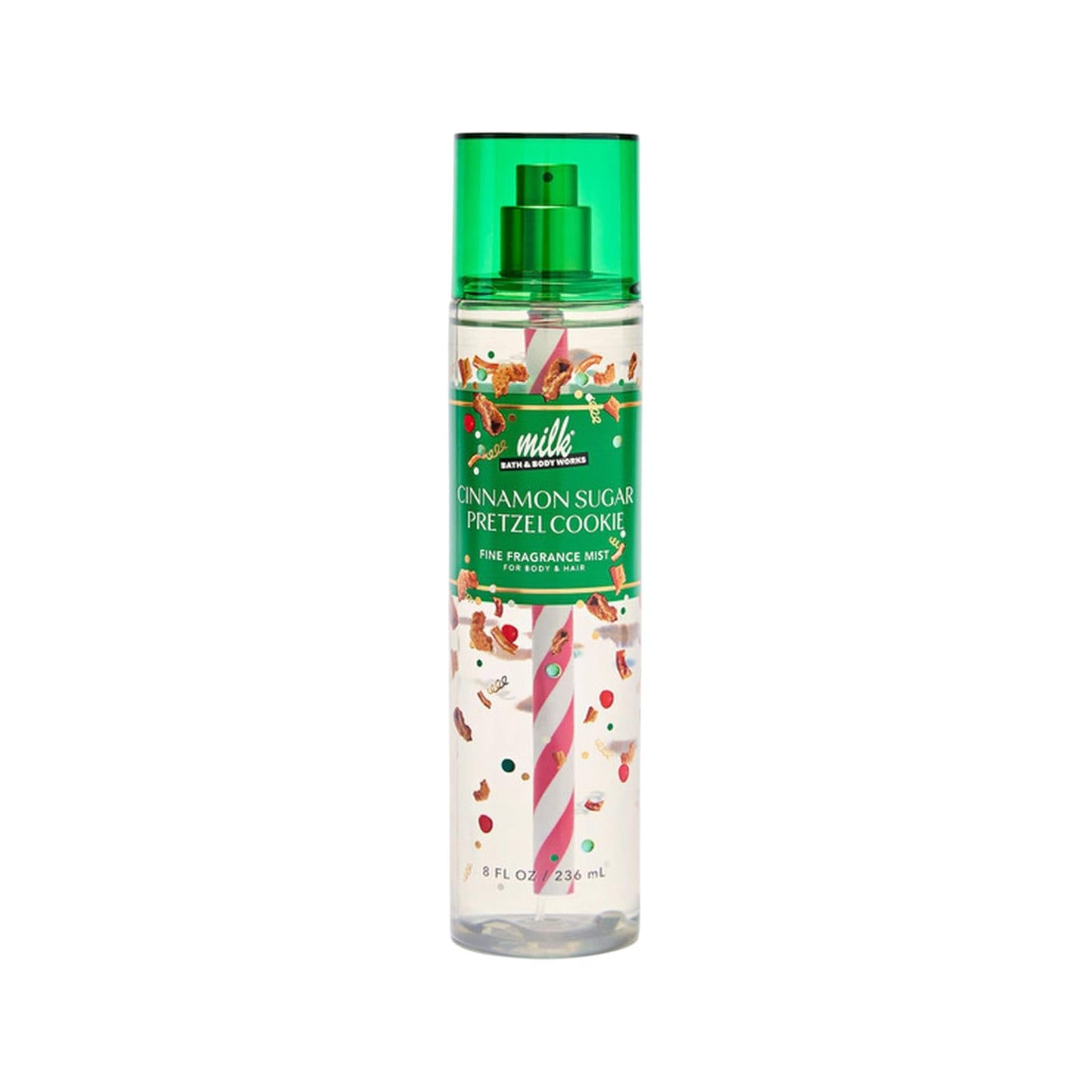 Bath and Body Works Fine Body Fragrance Mist 8 Fluid Ounce (Cinnamon Sugar Pretzel Cookie)