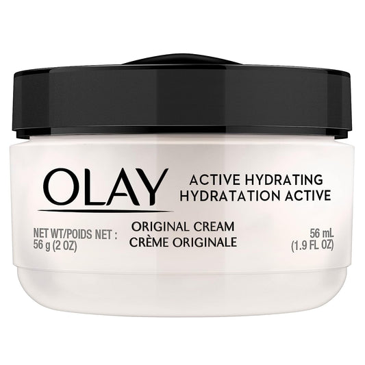 Olay Active Hydrating Cream Face Moisturizer, 2 Oz, Pack of 3