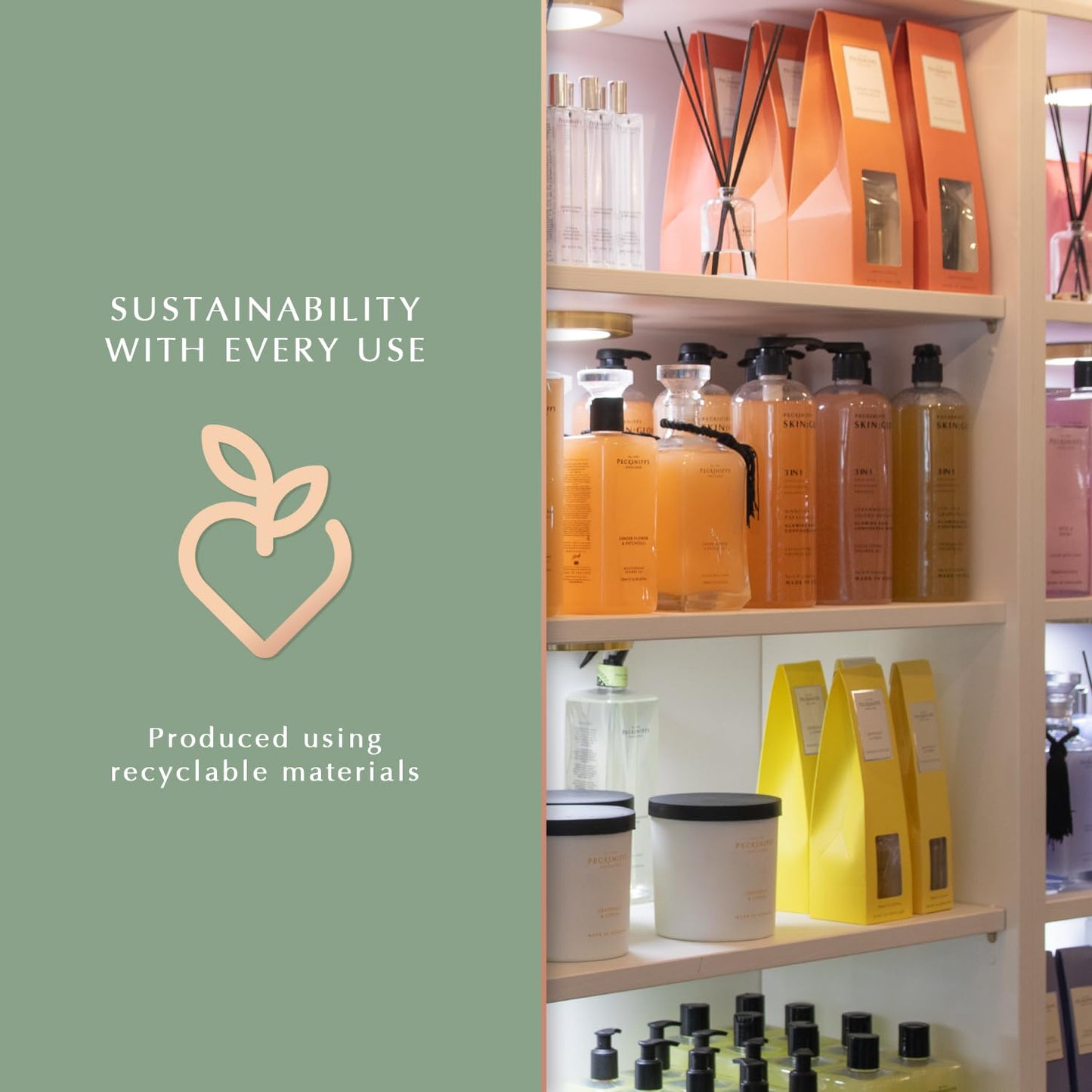 Sandalwood & Vanilla Shower Gel 750ml - Pecksniff's Classic Moisturizing Formula