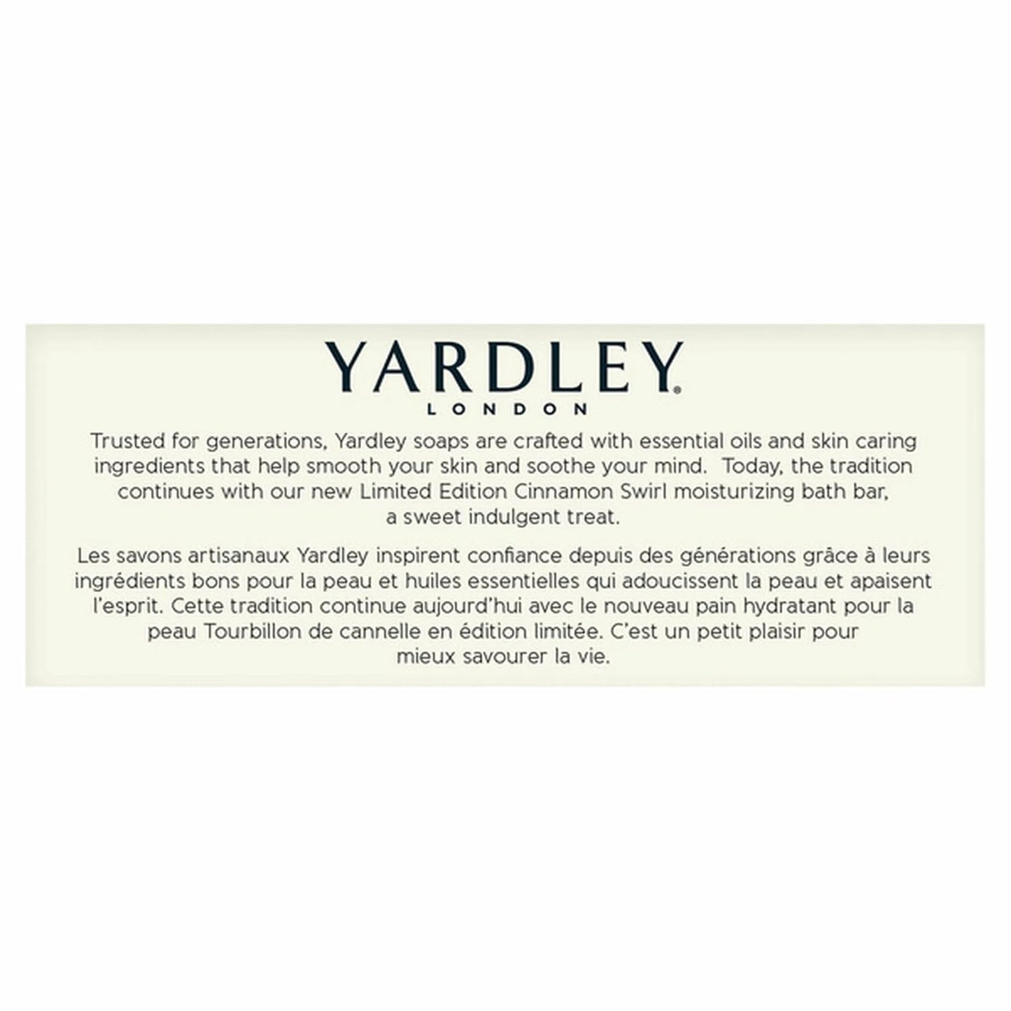 Yardley London Cinnamon Swirl Soap Bar 6 Pack, 4oz Each – Limited Edition Infused with Cinnamon Leaf & Clove Bud Essential Oils, Moisturizing Bath Bar