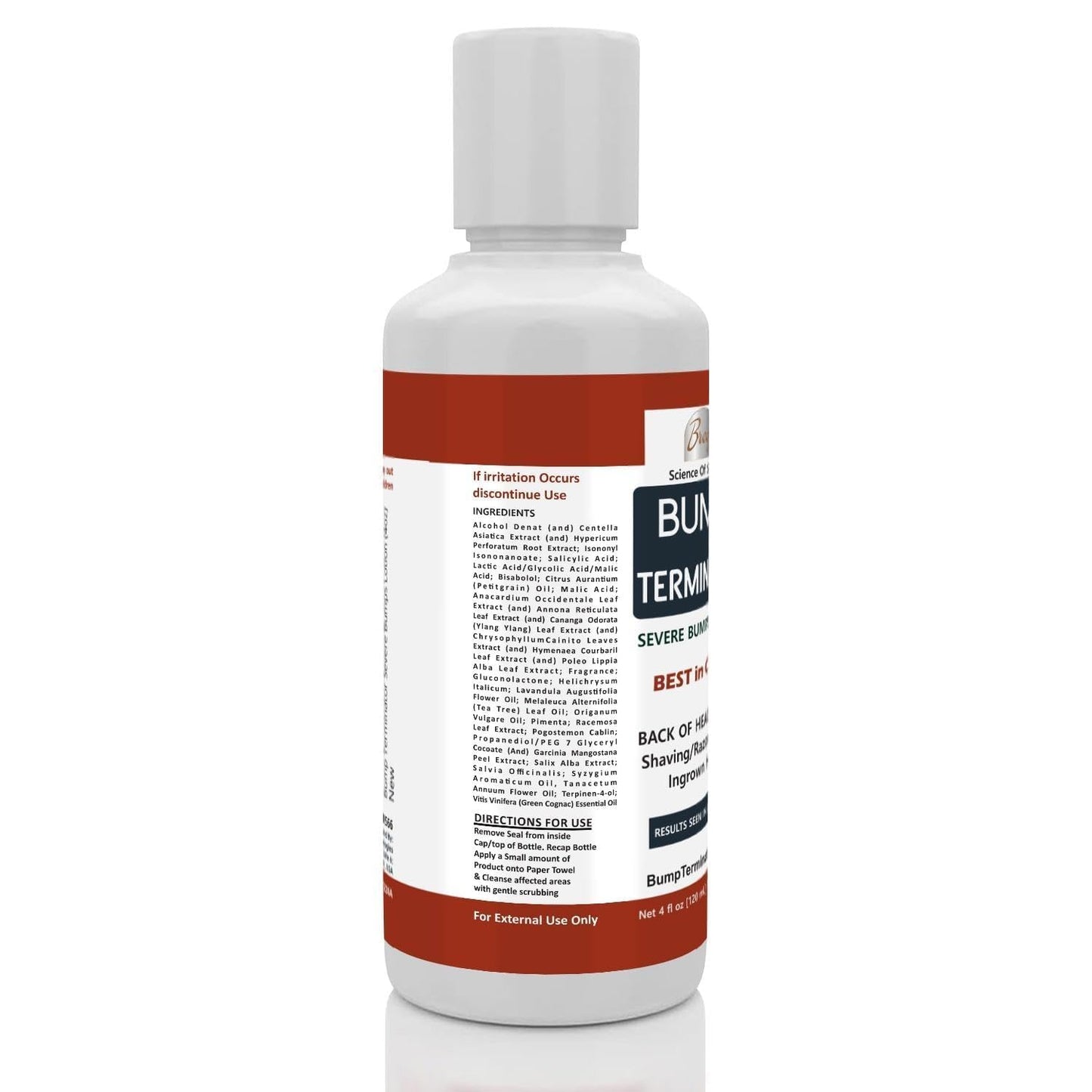 BUMP TERMINATOR Severe Bumps Treatment | Razor Bumps And Ingrown Hair Treatment | Bikini Bumps | Back of Head Bumps And Ingrown Hair Treatment, 4 oz (Pack of 1)