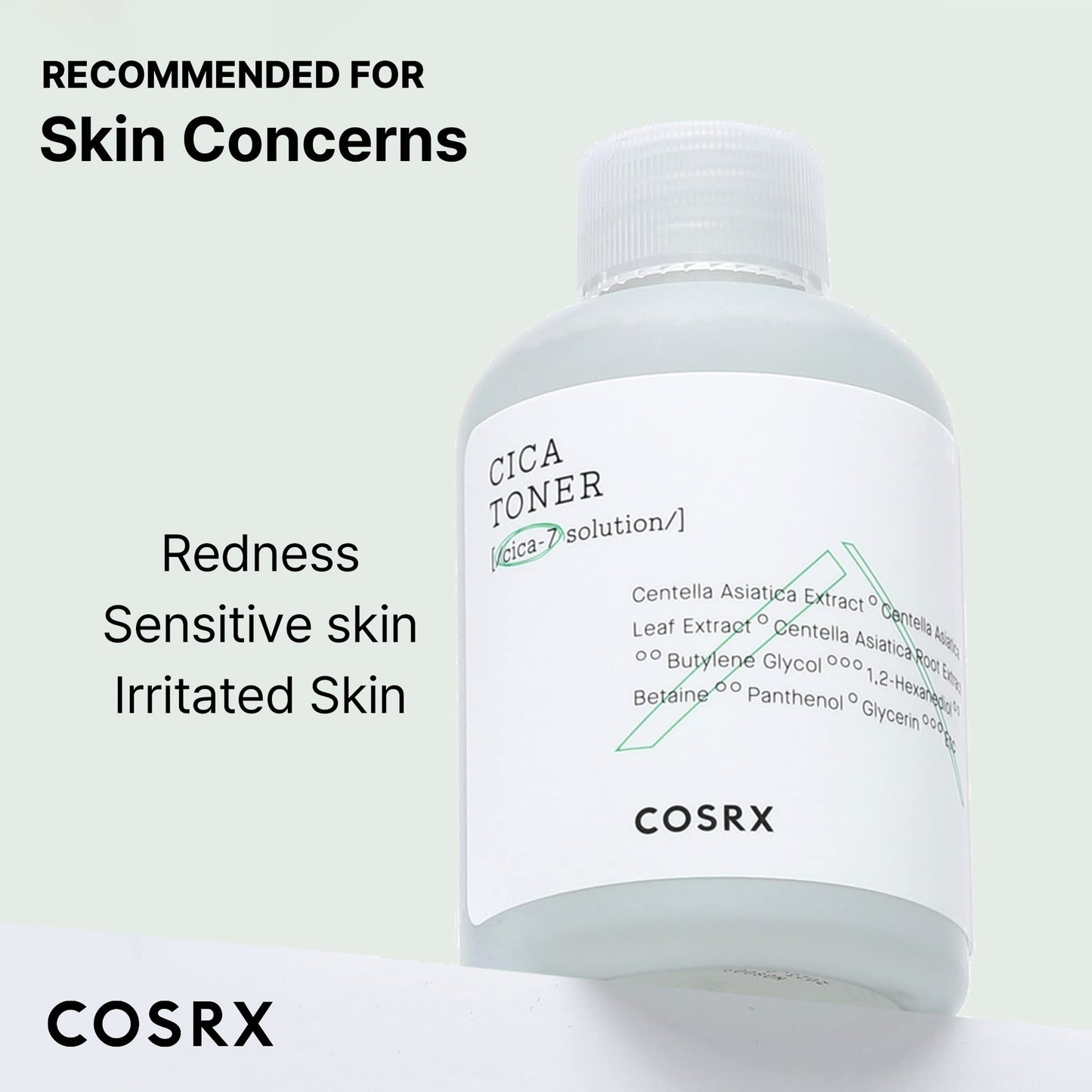 COSRX Pure Fit CICA Toner, Soothing Korean Toner for Sensitive Skin, Centella Asiatica Facial Toning Water, 5.07 fl.oz