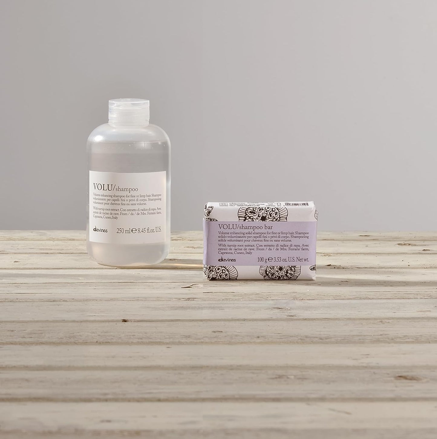 Davines Cleansing Bar, Solid Cleansing Shampoo Bar, Body Wash Bar, Packed in 100% FSC Paper Wrapper, Recyclable, and Aluminium Case Holder