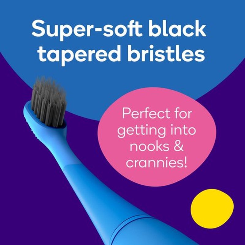 BURSTkids Toothbrush Heads 3-Pack - Genuine BURST Kids Electric Toothbrush Replacement Heads for a Perfect Fit - Ultra Soft Bristles for Deep Clean – 9 Month Supply of Brush Heads, Blue