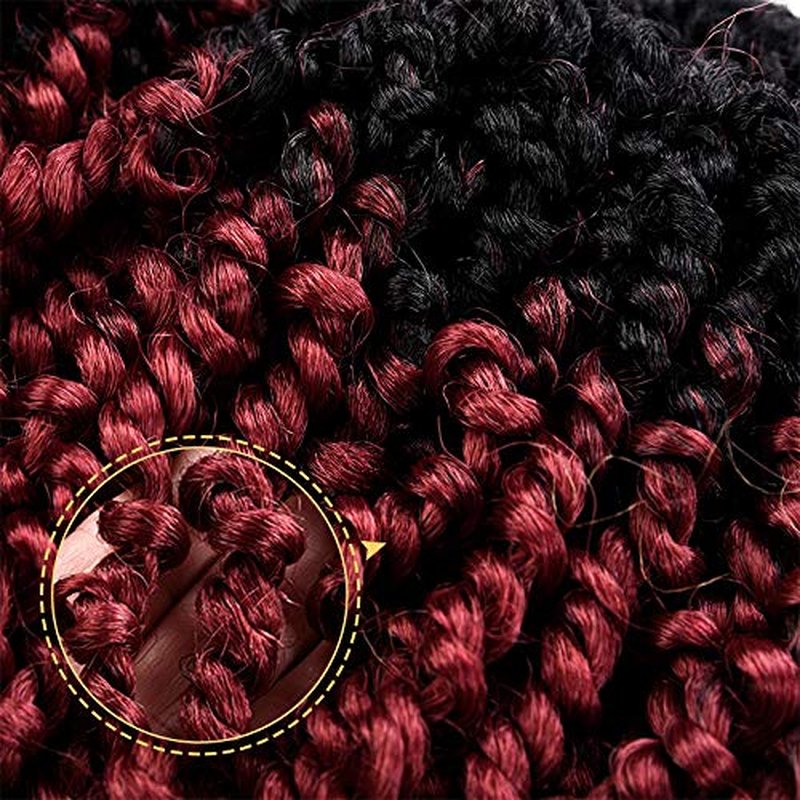 Silike Passion Twists Braiding Hair, Crochet Passion Twist(12 Roots per Pack, 6 Packs) Pre-twist Passion Twist Hair for Black Women (18 inch, ombre Bug)