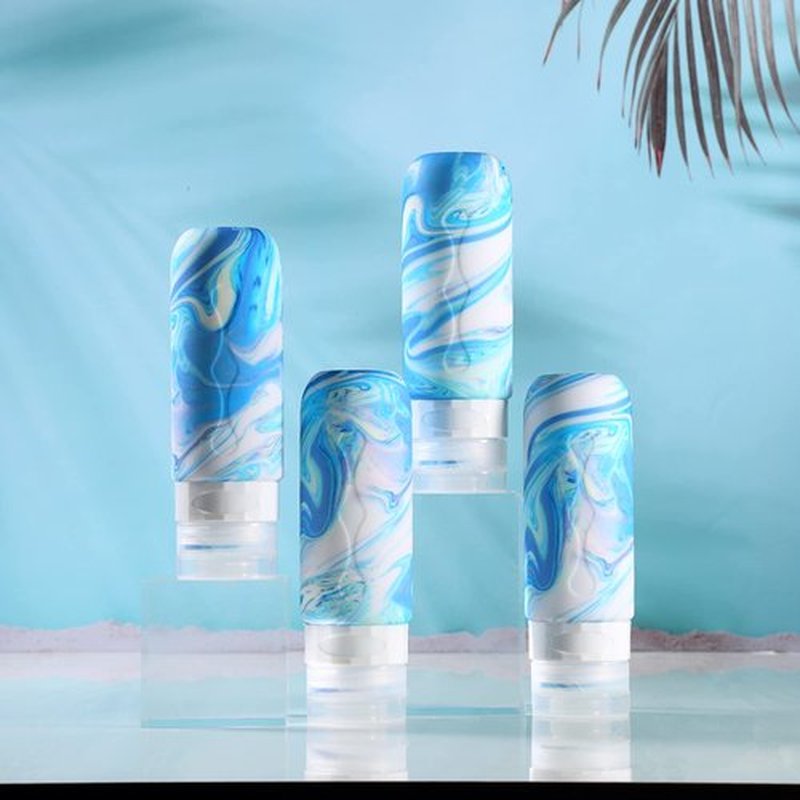 Gemice Travel Bottles for Toiletries Tsa Approved Travel Size 3oz Containers BPA Free Leak Proof Travel Tubs Refillable Liquid Travel Accessories for Cometic Shampoo and Lotion Soap (4 Pack)