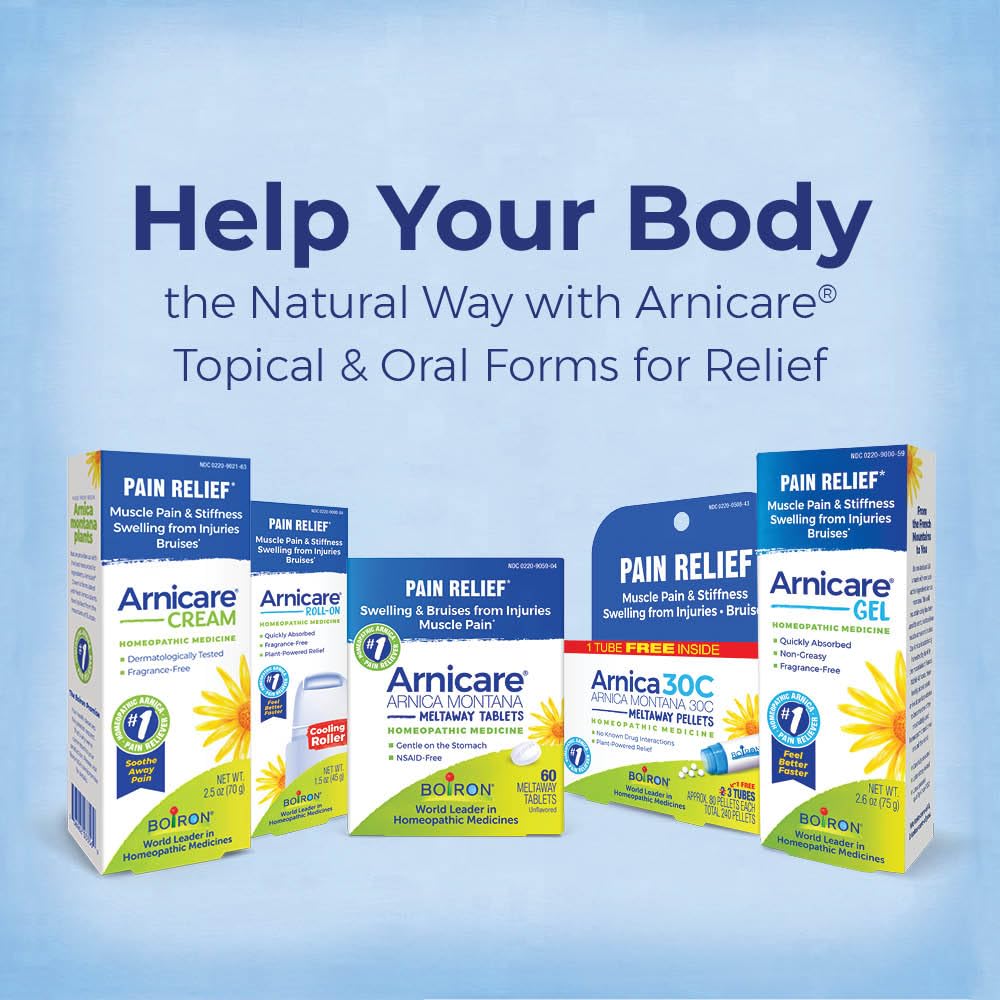 Boiron Arnicare Cream, Homeopathic Medicine for Pain Relief, 1.3 Ounce (Pack of 1)