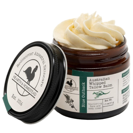 Whipped Beef Tallow for Skin & Face - 100% Australian Grass Fed Eczema Cream & Body Butter | 1.3oz