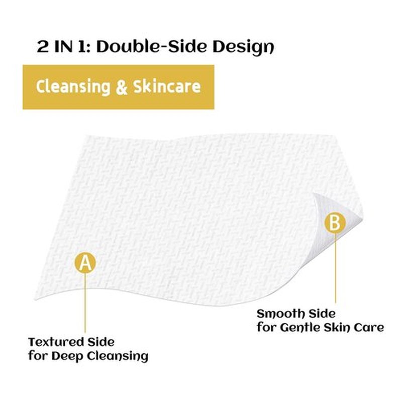 Charmyth Disposable Face Towel, Clean Face Tissue Skin Towel 100 Count XL, Extra Thick Soft Disposable Makeup Remover Dry Wipes, Organic Cruelty Free and Degradable Clean Towel for Sensitive Skin