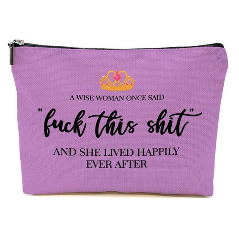 Funny Gifts for Women, Friends, Strong Women Retirement Gifts Cool Gifts for Coworkers, Hostess Gift Ideas Gag Gifts Birthday Girls Weekend Fun Gifts Makeup Travel Bag Inspirational Cosmetic Bag