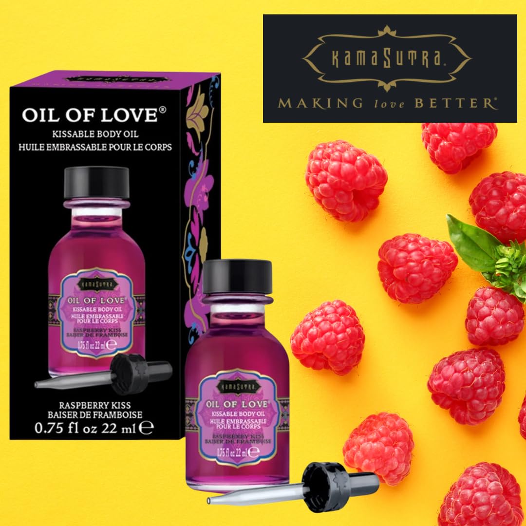 Kama Sutra Oil of Love Raspberry Kiss, 0.75 Fluid Ounce