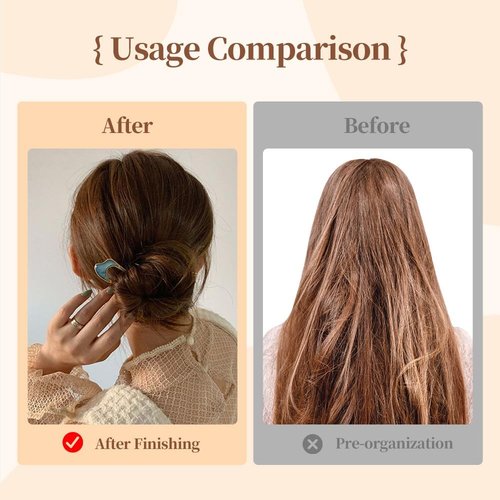 French Hair Pin Hair Pins for Women,2024 Upgrade French Twist Hair Pin Hair Pins,U Shaped Hair Pins Metal Vintage Hair Sticks French Hair Pin Hairstyle for Women (Gold and Silver)