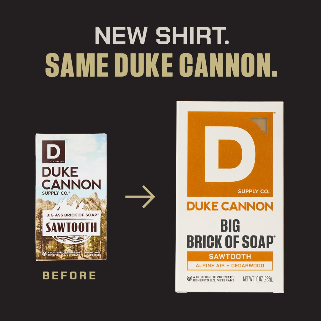 Duke Cannon Big Brick of Soap 3-Pack – Sawtooth, High Country & Buck Moon – Men’s Heavy Duty Soap, Natural Ingredients, Long-Lasting, Fresh Masculine Scent, 10 oz Each