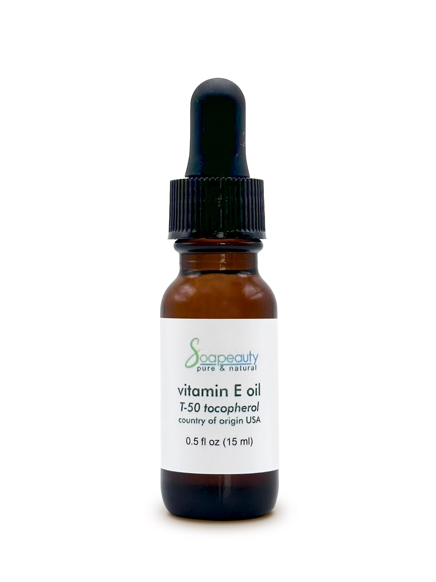 Soapeauty TOCOPHEROL T-50 Vitamin E Oil | 100% Pure and Natural | Skin, Face, Body, Nails, Scars, Dark Spots, Anti-aging, Repair | Multi-Purpose Moisturizer 0.5 fl oz