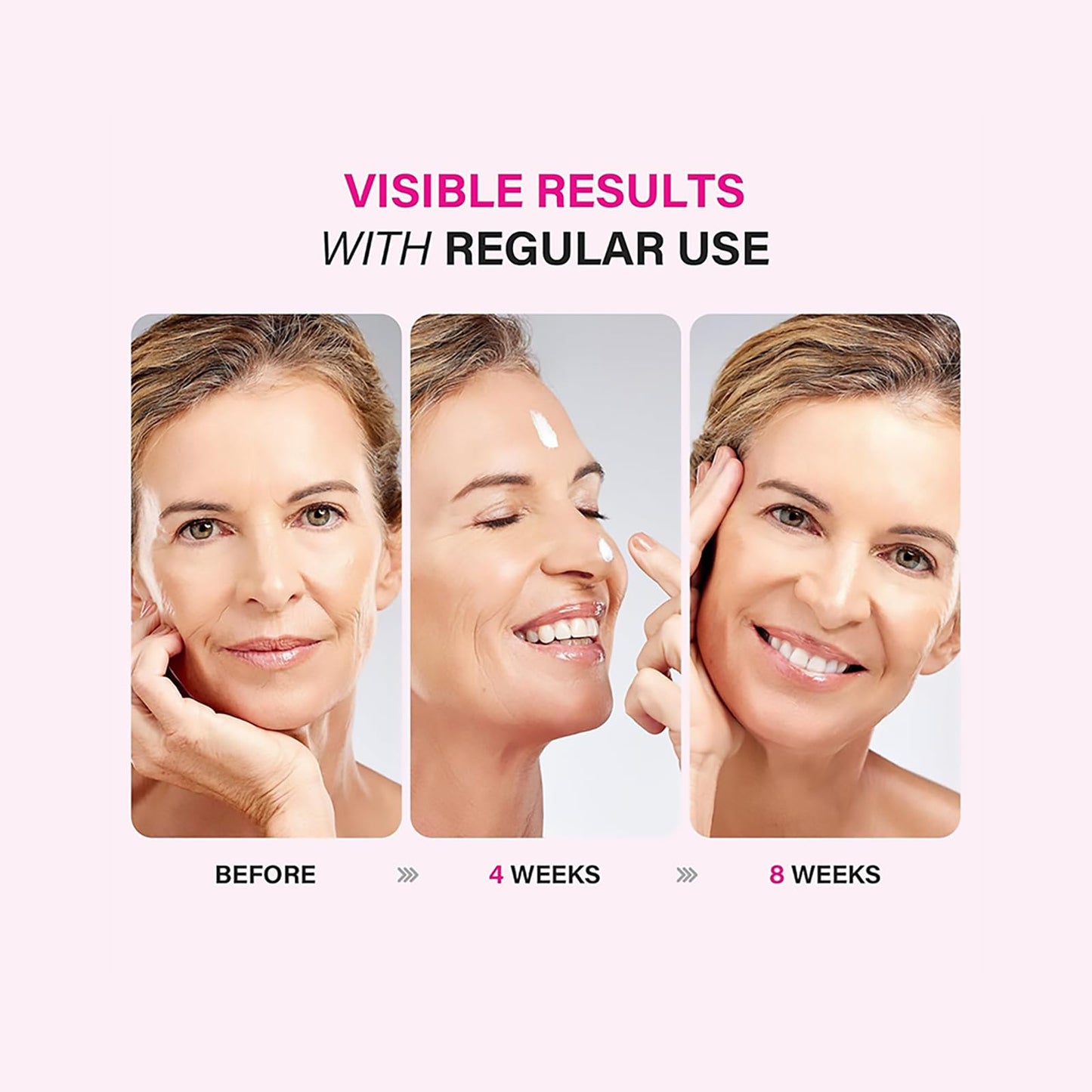 Retinol Collagen Cream，Anti-Aging Facial Moisturizing Cream，Long-lasting Hydration & Moisturization，Reduce Fine Lines & Wrinkles，Leaving Skin Smooth，Suitable for All Skin Types，2.14 Fl Oz