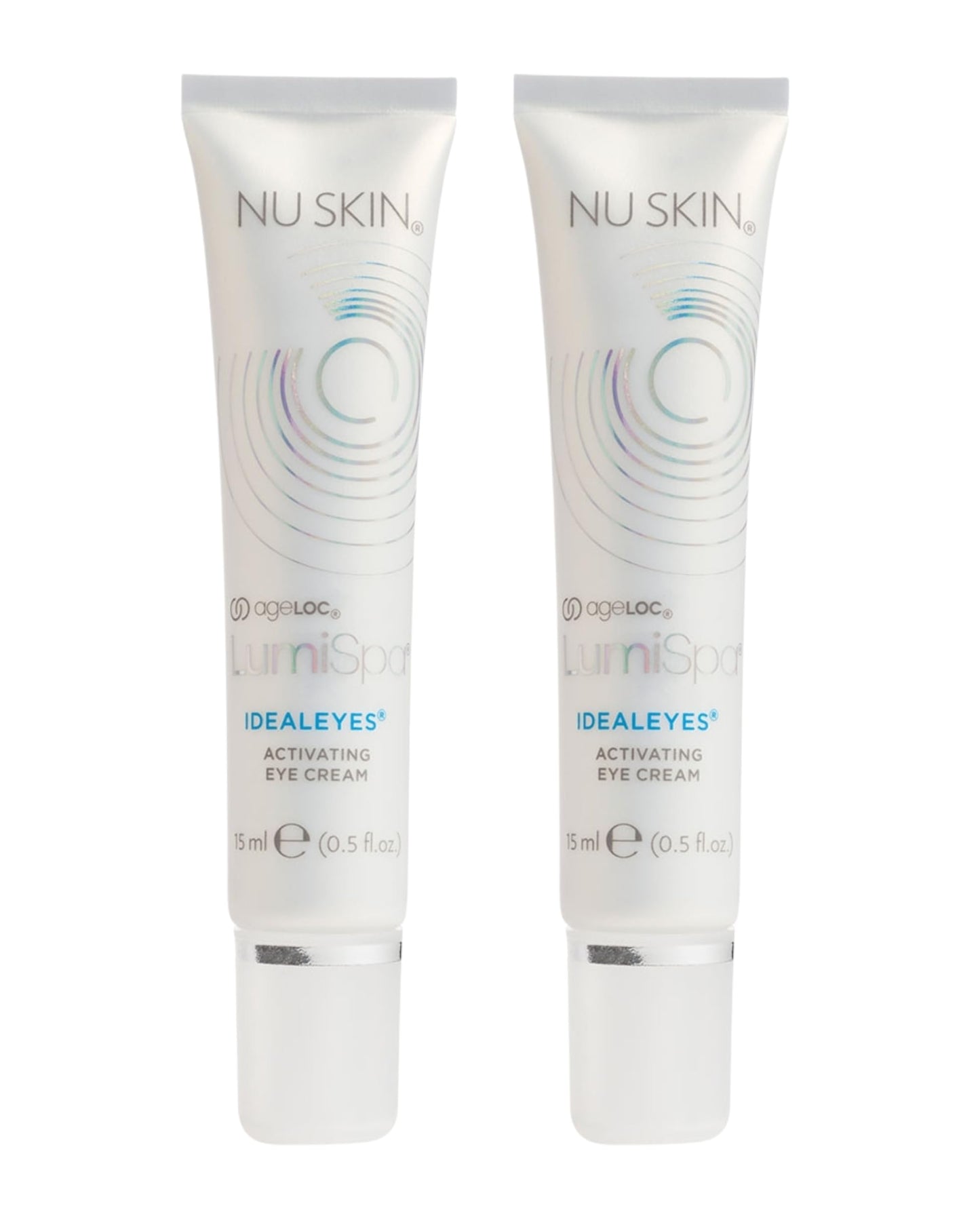 Nu Skin - ageLOC LumiSpa IdealEyes | Say Goodbye to Tired Eyes with Activating Eye Cream | Designed to Work with ageLOC LumiSpa Accent | Targets Dark Circles, Puffy Eyes, and Fine Lines | 2 Pack