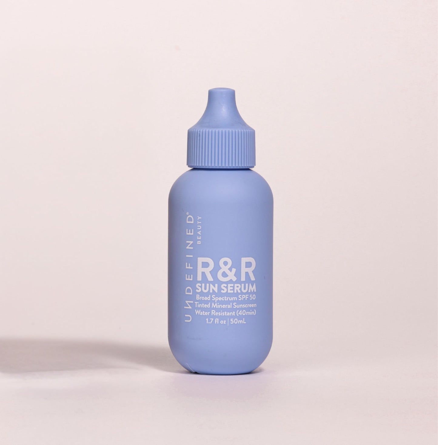 Undefined R&R Sun Serum SPF 50 PA++++ Mineral Sunscreen with Niacinamide, Water Resistant Broad Spectrum Protection & Blue Light Defense (Untinted)