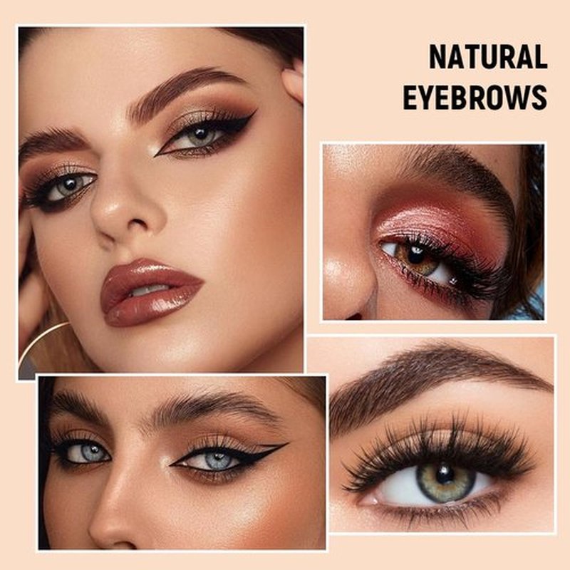New Microblading Eyebrow Pen,3D Waterproof Eyebrow Pencil,2PCS Eyebrow Tattoo Pencil 4 Fork Tip Natural Fine Stroke Eyebrow Pen,Eye Brown Makeup Long-Lasting Magic Eyebrow Pen (Light Brown)