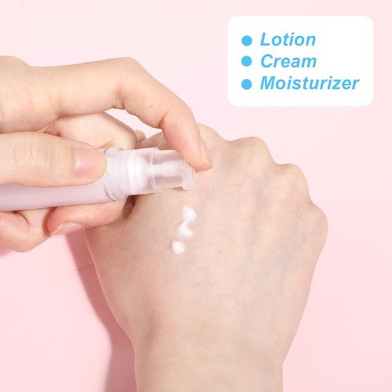 Giantree 6 Pcs 10ml Vacuum Lotion Bottles, Mini Pump Bottle Airless Travel Bottles, Clear Airless Pump Bottles Refillable Lotion Pump Bottles Containers Foundation Toiletries Vacuum Container(10ML)