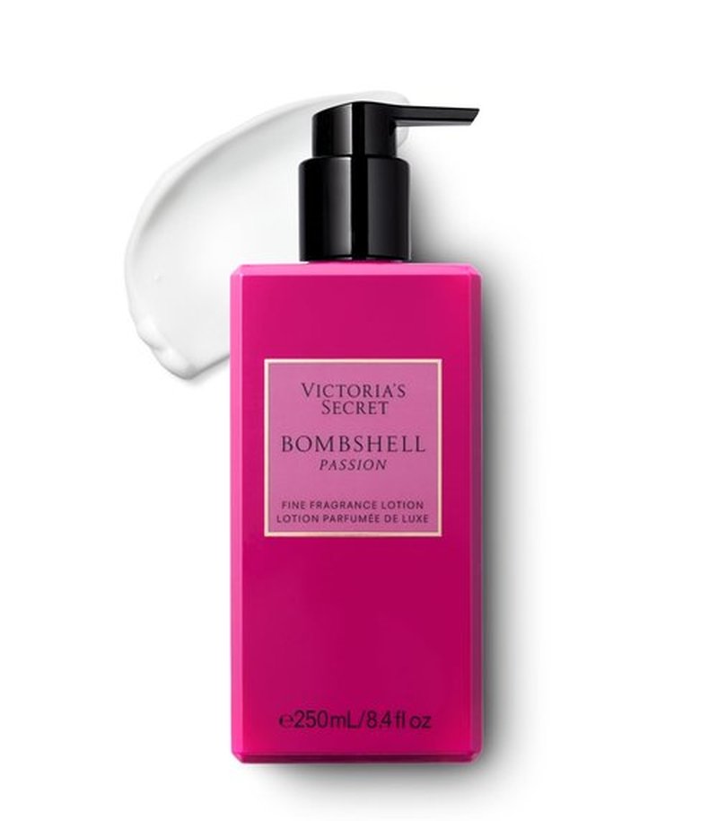 Victoria's Secret Bombshell Passion Fragrance Lotion, Notes of Sparkling Cassis, Queen Peony & Fuchsia Rose, Scented Body Lotion for Women (8.4 oz)