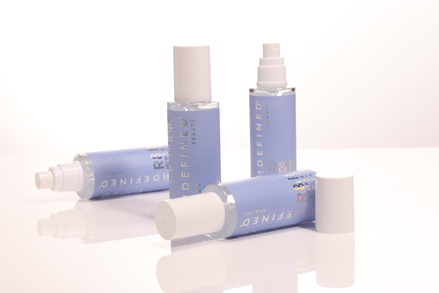 Undefined R&R Repair Mist Hypochlorous Acid Spray to calm inflammation, improve texture, increase hydration and balance; travel friendly size 3.4oz
