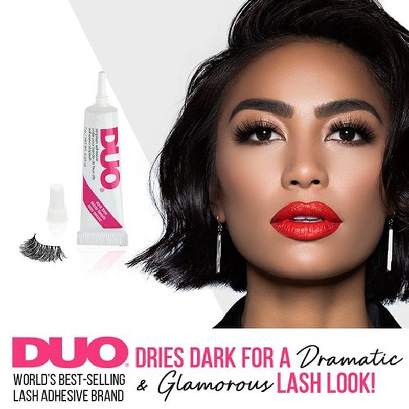 DUO Strip Eyelash Adhesive for Strip Lashes, Dark Tone, 0.25 oz, 2-Packs