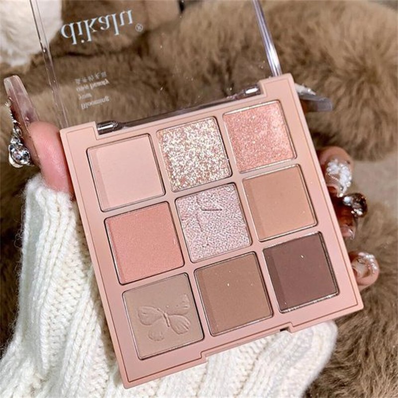 Blooming Your Own Beauty Eyeshadow Palette, 9 Shades, Glitter and Matte Finishes (24#)