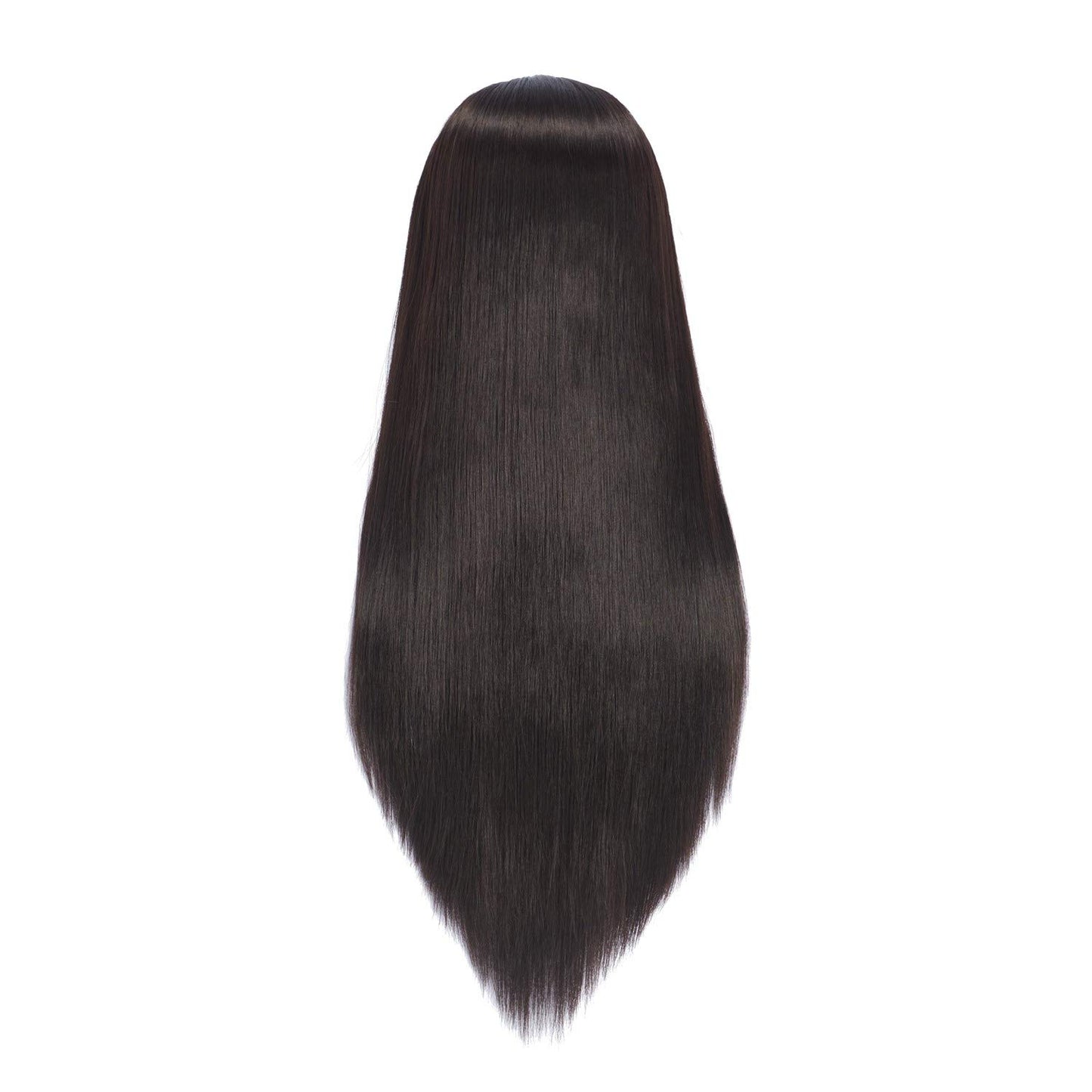 Headfix 26in-28in Long Hair Mannequin Head Stnthetic Fiber Hairdresser Practice Styling Training, Cosmetology Manikin Doll Head With Clamp Stand (6F1919LB0220)