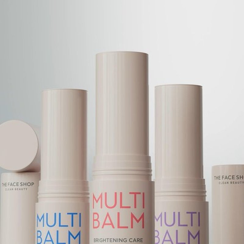The Face Shop Brightening Care Multi Balm, Instant Glow Stick, Dark Spot Remover, Hyperpigmentation Treatment, Korean Skin Care with Vitamin C & E, All-in-One Moisturizer for Face, Lip & Under Eye