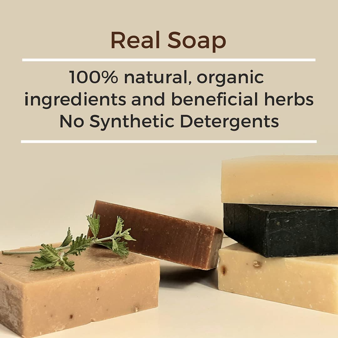 Legend's Creek Farm Goat Milk Soap - Cleansing Moisturizing Bar for Hands and Body - 5 Oz Creamy Lather, Nourishing, Gentle Natural Soap for Sensitive Skin (Dead Sea Salt, Pack of 5)