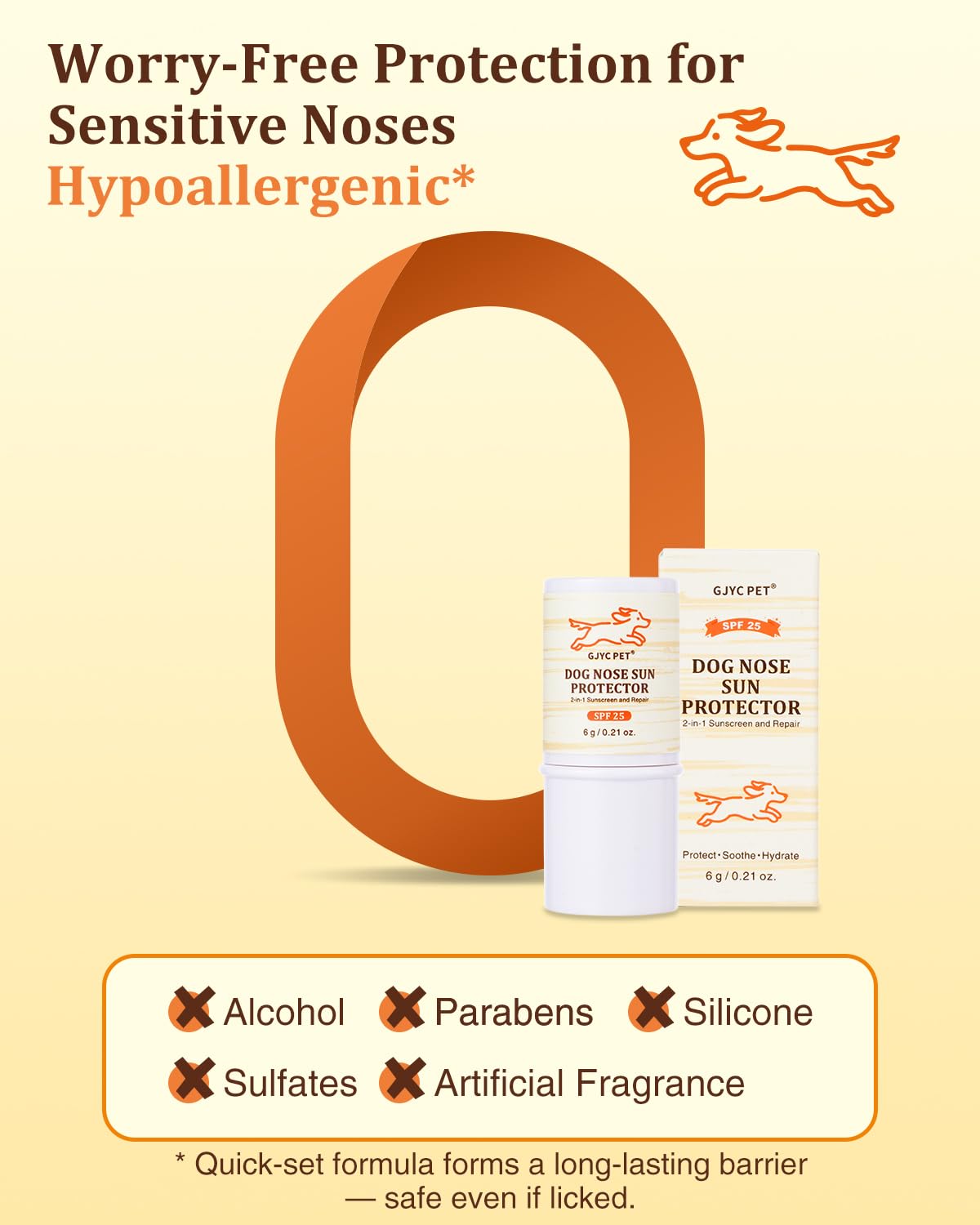 Dog Nose Sun Protector Balm - SPF25+ Snout Sunscreen for Pups, Shea Butter & Coconut Oil Moisturizer Formula, Protects & Against Dry, Cracked Sensitive Noses