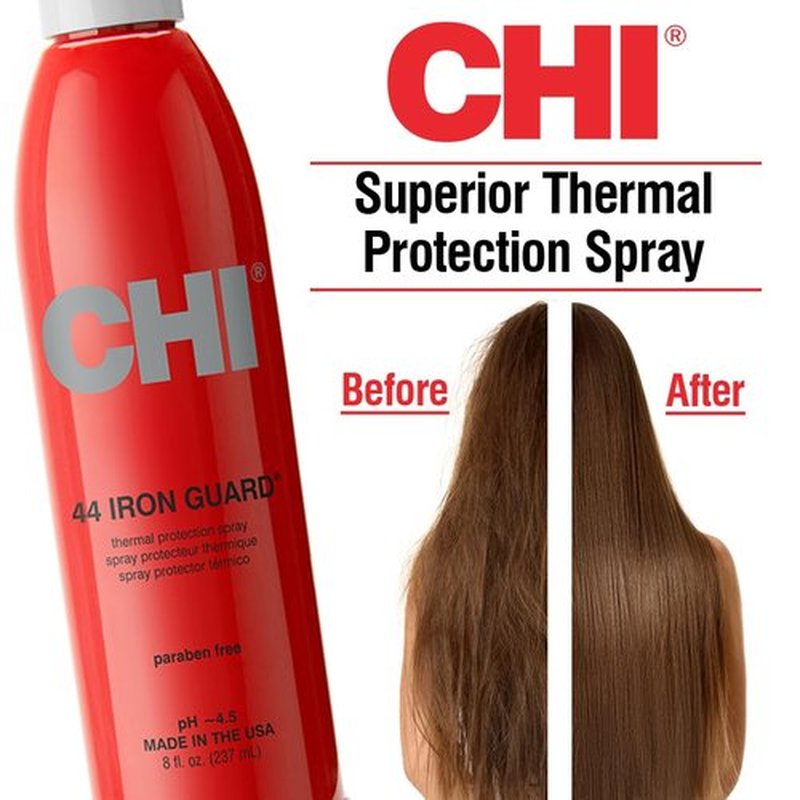 CHI Straight Guard Smoothing Cream 8.5 Fl Oz & Thermal Protection Spray 8 Fl Oz Set