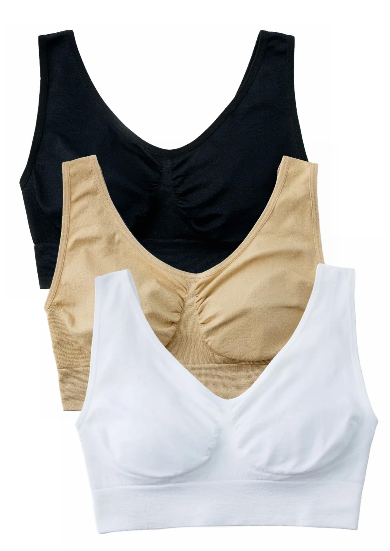 Hiking Gril Women's Comfort Wirefree Bralette Unpadded Sleep Yoga Bra HBF 3XL