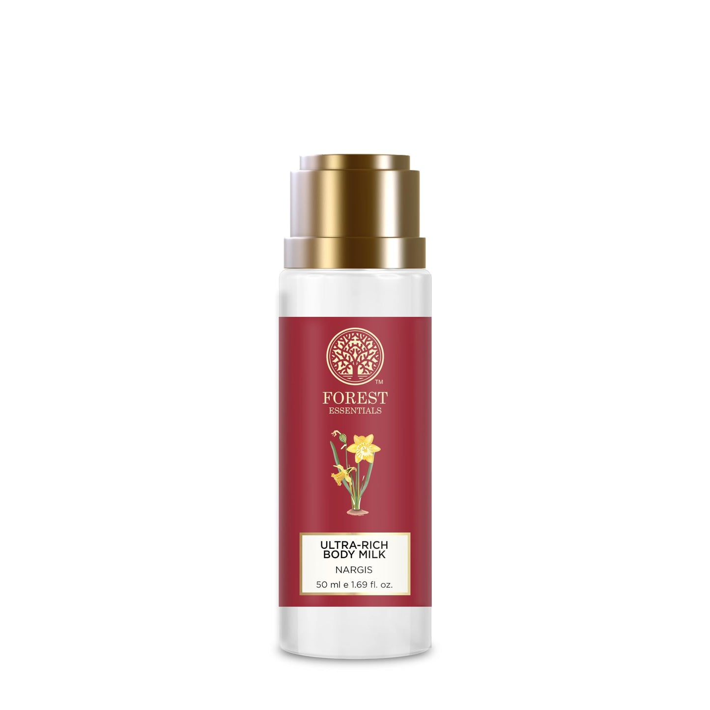 Forest Essentials Travel Size Ultra-Rich Body Milk Nargis 50ml (Body Lotion)