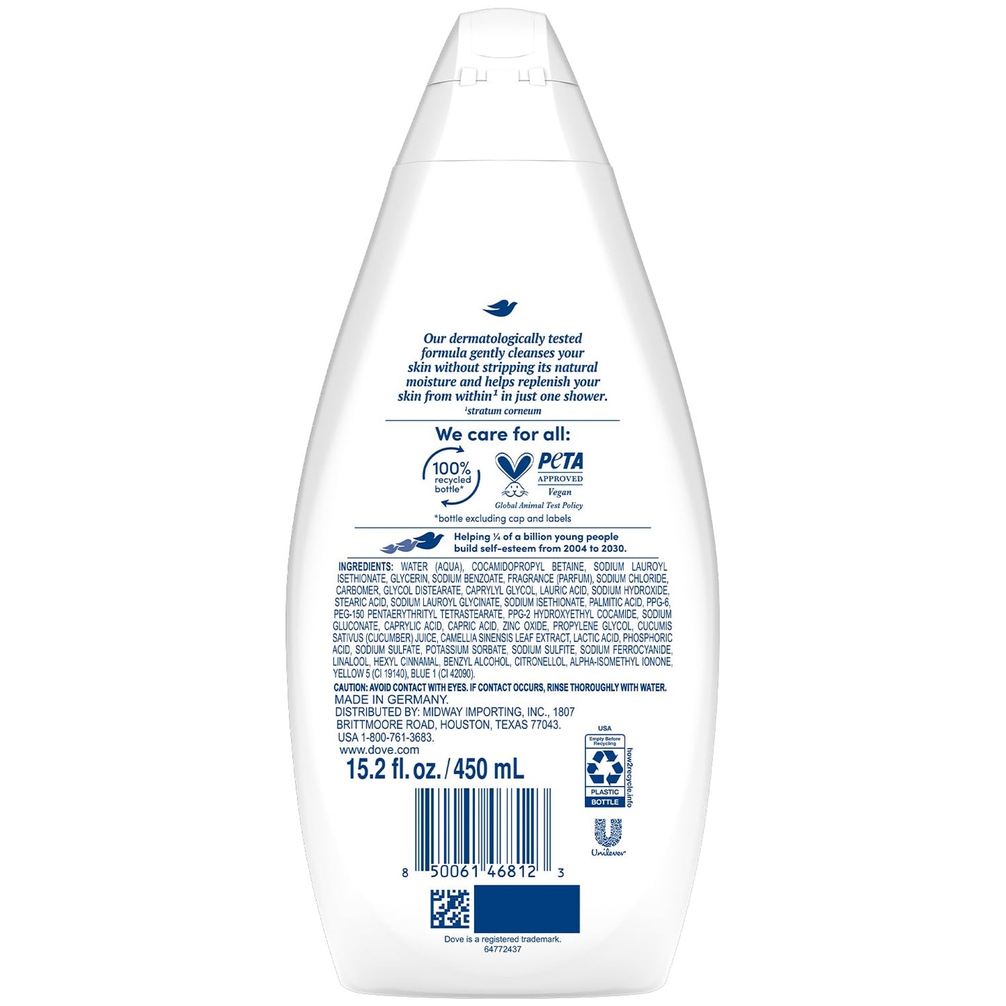 Dove Body Wash Fresh Care 3-Pack – Revitalizing & Moisturizing Cleanser for Smooth, Soft Skin, 15.2 Oz Ea