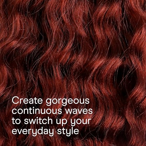 Conair Double Ceramic 3 Barrel Curling Iron, Hair Waver, Create Beachy Waves, Long-Lasting Natural Tight Waves for all Hair Lengths, White / Rose Gold