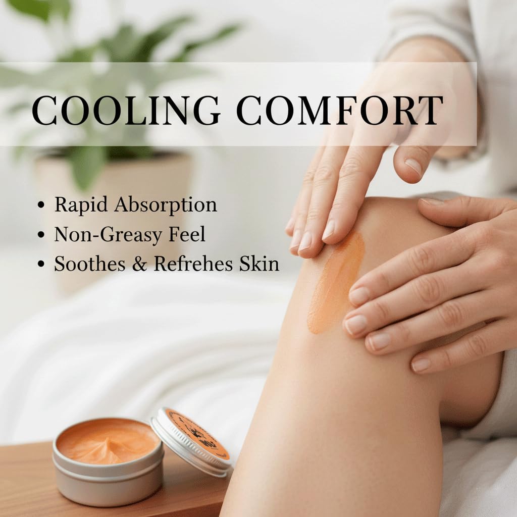 Nerve 3X Balm,Muscle and Joint Balm, Joint & Muscle Soothing Cream with Arnica Oil, Camphor Blue & Chamomile Extract | Herbal Cooling Ointment for Daily Body Comfort & Care