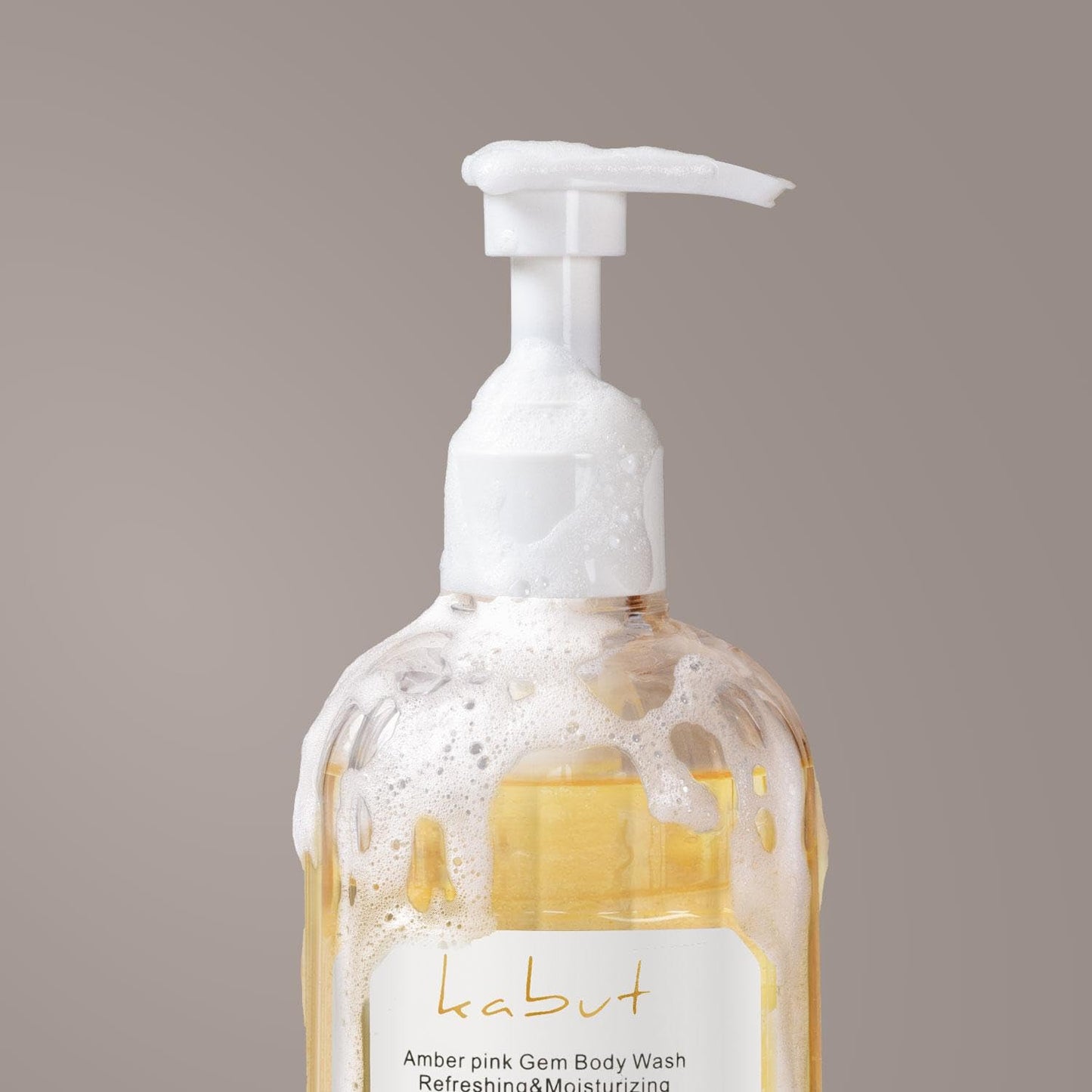 Kabut Pearl Extract Body Wash, Amber Powder Infused, Plant-Based Natural Formula for Daily Cleansing, Gentle Hydrating Shower Gel, 400ml