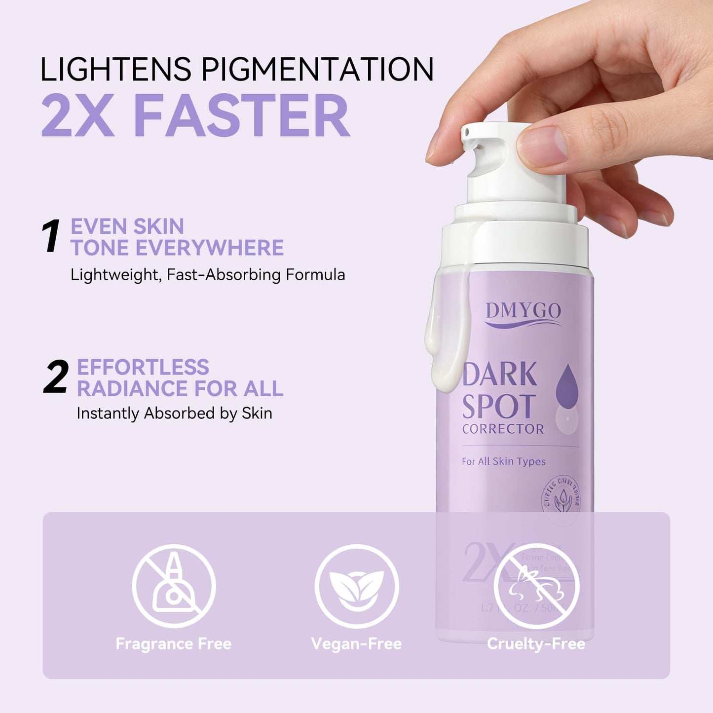 Dark Spot Remover for Face and Body - Dark Spot Corrector Serum for Sun Spots, Age Spots, Brown Spot，Freckles & Melasma - Skin Care Repair Evens Skin Tone for Women & Man Daily Use 1.69 FLoz
