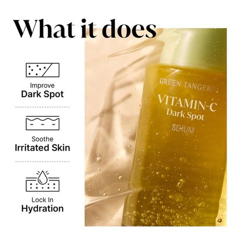 GOODAL Green Tangerine Vitamin C Serum for face, Korean Serum (Set) (Pack of 2, (2.02 Fl Oz))