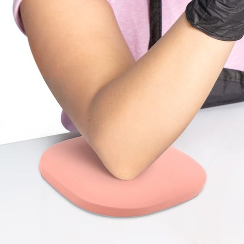 Elbow Rest for Nail Tech, Soft Nail Tech Elbow Rest, Elbow Nail Arm Rest Microfiber Leather Elbow Nail Hand Rest Cushion, Pink