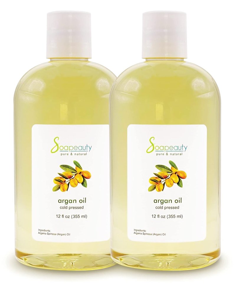 Argan Oil Carrier - 100% Pure & Natural Moisturizer for Skin, Face & Scalp | Hydrating Hair Oil for Dry, Damaged Hair - 24 fl oz (2 x 12 fl oz)
