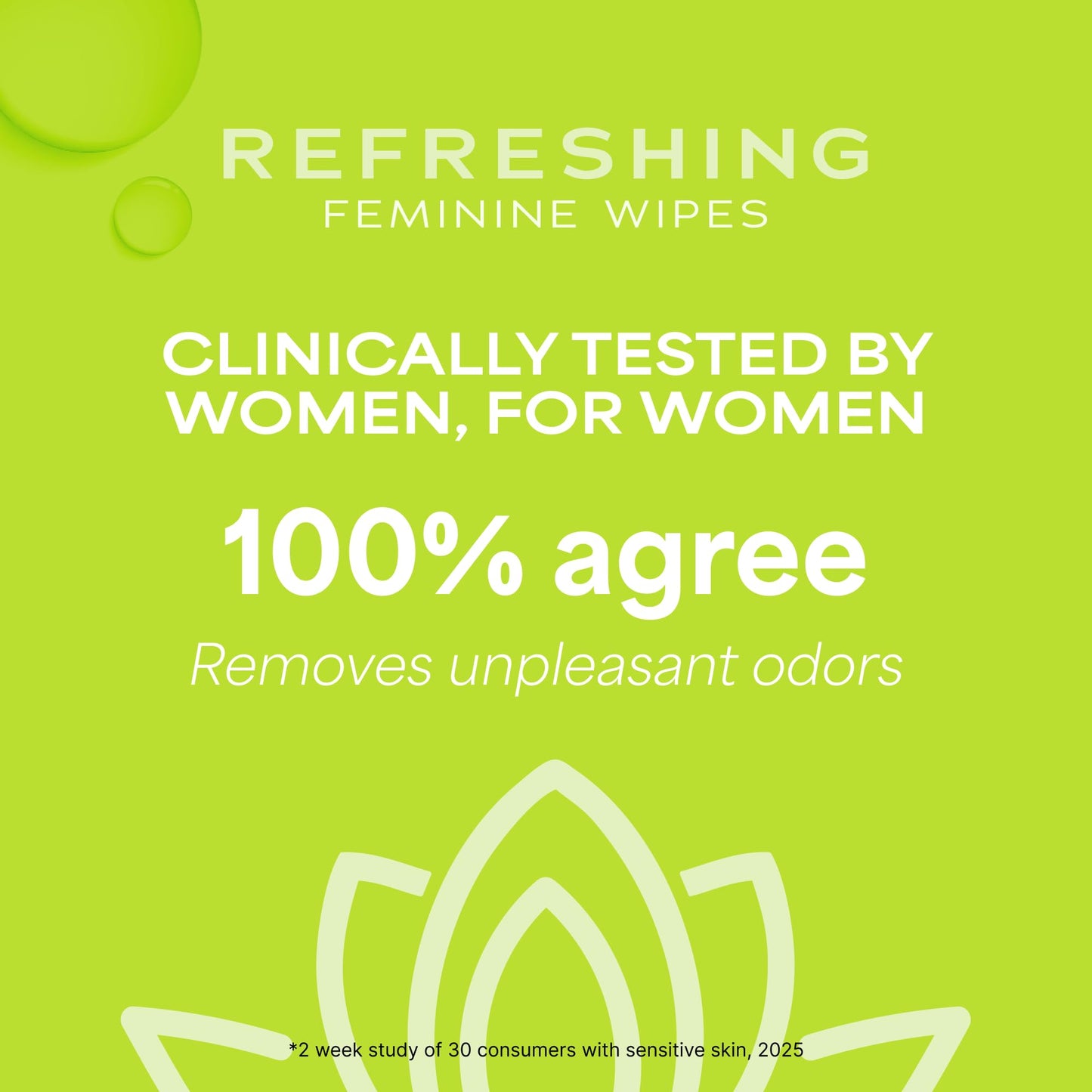 WaterWipes Refreshing Feminine Wipes, Stay Fresh On-The-Go, pH Friendly for Daily Intimate Care, Odor Removal, Gynecologist Approved, Fragrance Free, 112 Count (4 Packs)