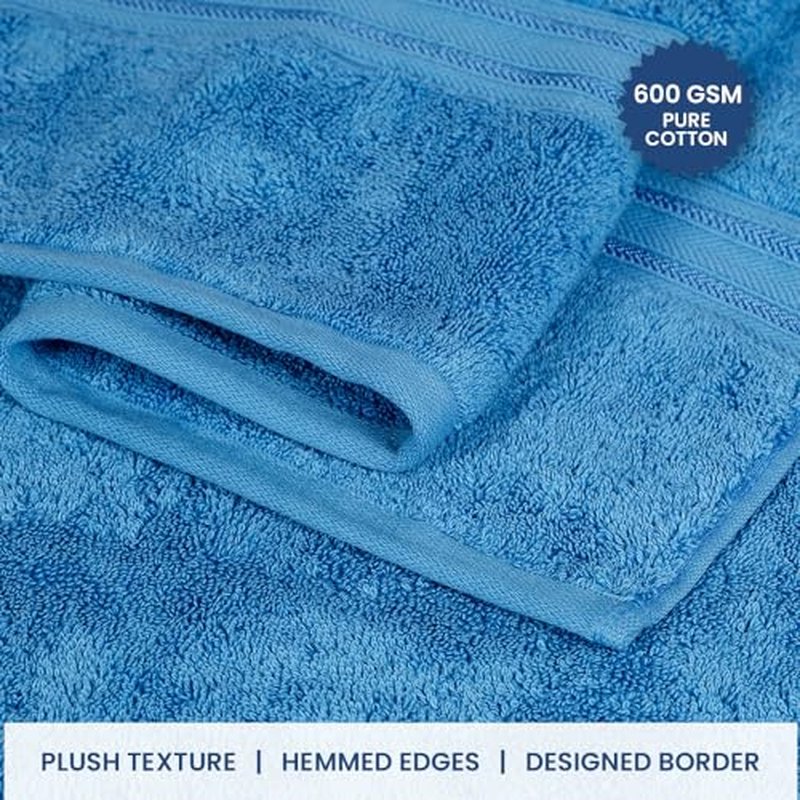 Casa Lino 4 Pack Bath Towels (27x54), 100% Pure Cotton, Luxury Bath Towels, Lightweight & Highly Absorbent, Quick Drying Towels for Bathroom, for Daily Use Bathroom, Red