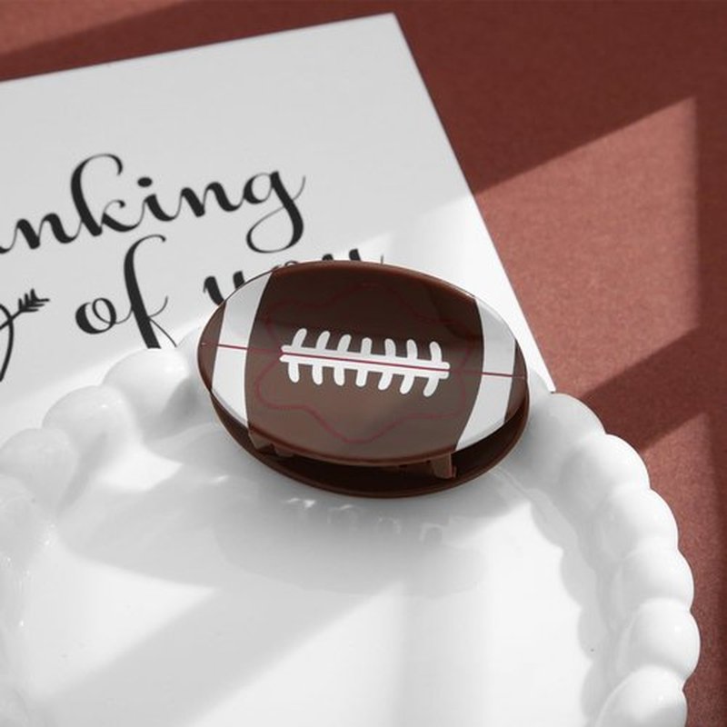 HolidayQbee Brown Acrylic Hair Clips For Women With Football Style Football Hair Clip Hair Clip Hair Clip With Claw Fashion Strong Hair Fix Claw Clips