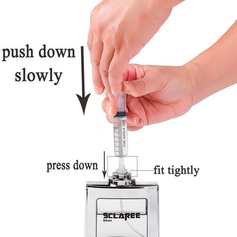 5 Packs 10ml Plastic Measuring Syringe With 5 Injector Kit, No Needle Perfume Dispenser Pump Perfume Refill Tool Perfume Decanting Supplies for Travel Empty Perfume Bottles